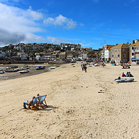 Buy canvas prints of St Ives, Cornwall, England by Tim Woolcock