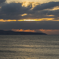 Buy canvas prints of A lovely Sunset looking towards St Ives, Cornwall by Tim Woolcock