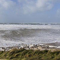 Buy canvas prints of Stormy seas in Godrevy, Cornwall by Tim Woolcock