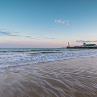 Buy canvas prints of Bournemouth Pier at sunset by Tim Woolcock