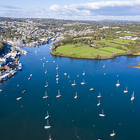 Buy canvas prints of Aerial Photograph of Penryn, Cornwall, England by Tim Woolcock