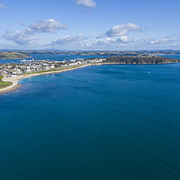 Buy canvas prints of Aerial Photograph of Falmouth, Cornwall, England by Tim Woolcock