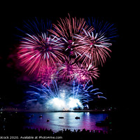 Buy canvas prints of Plymouth National Firework Competition by Tim Woolcock