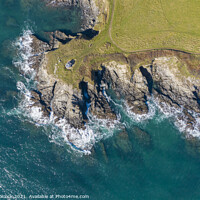 Buy canvas prints of Headland near Portscatho, Cornwall by Tim Woolcock