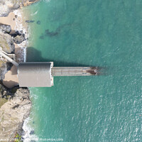 Buy canvas prints of Aerial photograph of Padstow Lifeboat Station, near Padstow, Cor by Tim Woolcock