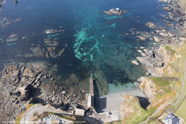 Aerial photograph of the Lizard, Cornwall, England. Picture Board by Tim Woolcock