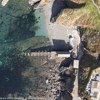 Buy canvas prints of Aerial photograph of the Lizard, Cornwall, England. by Tim Woolcock