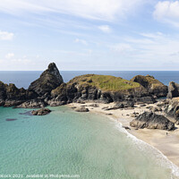 Buy canvas prints of Kynance Cove on a stunning sunny day. by Tim Woolcock