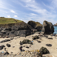 Buy canvas prints of Kynance Cove on a stunning sunny day. by Tim Woolcock