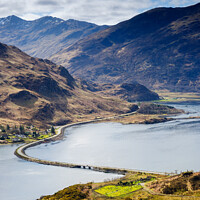 Buy canvas prints of Causeway over Loch Duich by Mark Greenwood