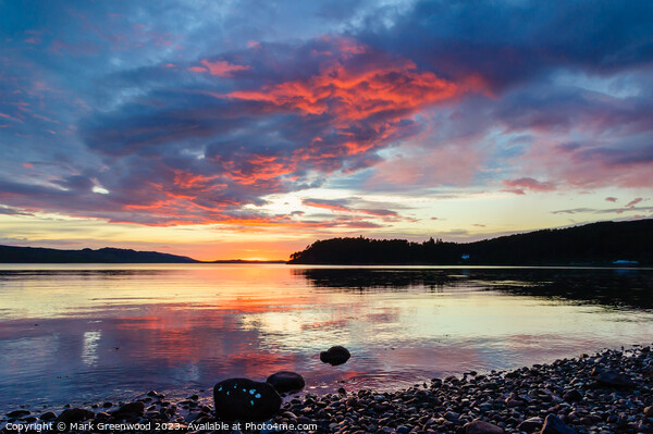 Midsummer Sunset at Poolewe Picture Board by Mark Greenwood