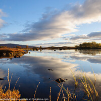 Buy canvas prints of Serene Reflections: Autumn Sunrise on Loch Ba by Mark Greenwood