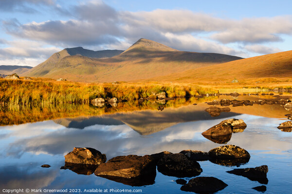 Lochan na-h'Achlaise Picture Board by Mark Greenwood