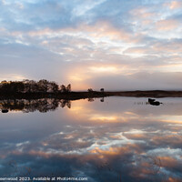 Buy canvas prints of Dawn's Serenity: Highland Loch Ba by Mark Greenwood