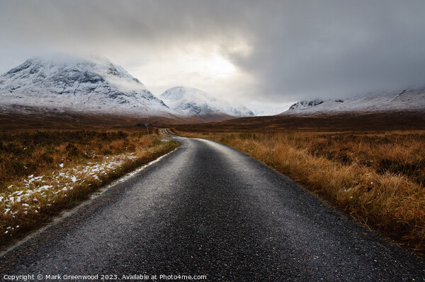 The Road To Glen Etive Picture Board by Mark Greenwood