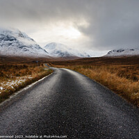 Buy canvas prints of The Road To Glen Etive by Mark Greenwood