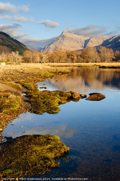 Glen Etive Sunset Picture Board by Mark Greenwood