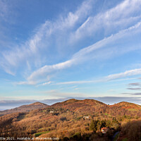 Buy canvas prints of Late Afternoon Malverns Ridge  by Bruce Little