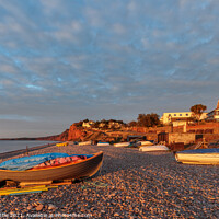Buy canvas prints of Fishing boats at Budleigh by Bruce Little
