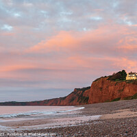 Buy canvas prints of Pre-dawn glow at Budleigh Salterton by Bruce Little