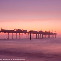 Buy canvas prints of Teignmouth Pier at Dawn by Bruce Little
