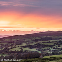 Buy canvas prints of Panoramic Dartmoor Sunrise by Bruce Little