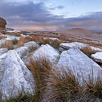 Buy canvas prints of Icy View of Dartmoor by Bruce Little