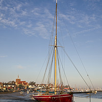 Buy canvas prints of Serene Sailing Boat at Maldon by Bruce Little