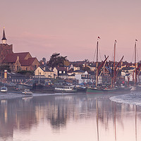 Buy canvas prints of Thames barges moored at Maldon, Essex by Bruce Little