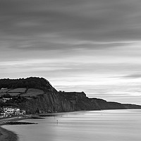 Buy canvas prints of Long exposure of Sidmouth at dawn by Bruce Little