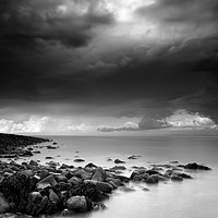 Buy canvas prints of Brooding Drama at Porlock Weir by Bruce Little