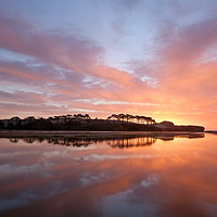 Buy canvas prints of Dramatic sunrise at Budleigh Salterton by Bruce Little