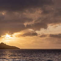 Buy canvas prints of Sunrise at Thatcher's Rock in Torbay  by Bruce Little