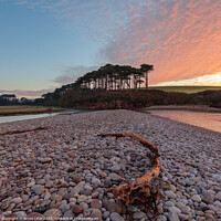 Buy canvas prints of Sunrise at Budleigh Salterton by Bruce Little