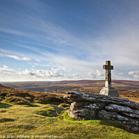 Buy canvas prints of Cave Penney Cross, Dartmoor by Bruce Little