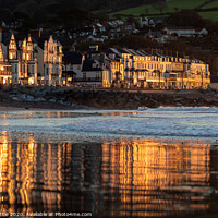 Buy canvas prints of Sidmouth reflections by Bruce Little