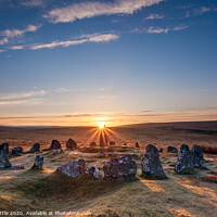 Buy canvas prints of Down Tor Sunrise by Bruce Little