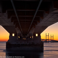 Buy canvas prints of Under The Second Severn Crossing by Bruce Little