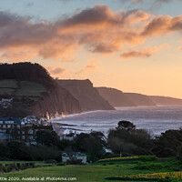 Buy canvas prints of Sidmouth at sunrise by Bruce Little