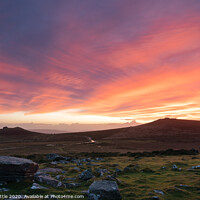 Buy canvas prints of Dramatic sunrise over Dartmoor by Bruce Little