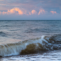 Buy canvas prints of Budleigh wave break by Bruce Little