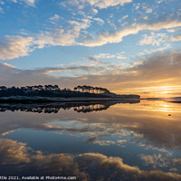 Buy canvas prints of Mirror image at Budleigh Salterton  by Bruce Little