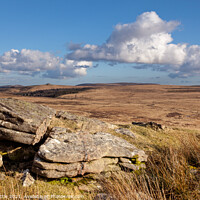 Buy canvas prints of View from Rival Tor, Dartmoor by Bruce Little