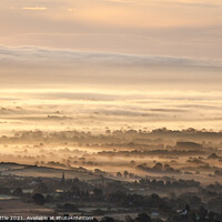 Buy canvas prints of Misty Sunrise Over Severn Valley by Bruce Little