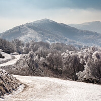 Buy canvas prints of Malvern Hills Snow by Bruce Little