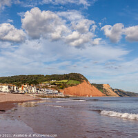 Buy canvas prints of Sunny Sidmouth by Bruce Little