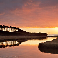 Buy canvas prints of Dramatic sunrise at Budleigh by Bruce Little