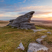 Buy canvas prints of Watern Tor at sunrise by Bruce Little