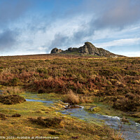 Buy canvas prints of Hay Tor from Afar by Bruce Little