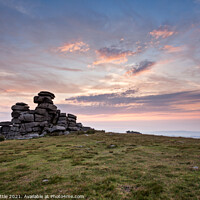 Buy canvas prints of Great Staple Tor at Dusk by Bruce Little